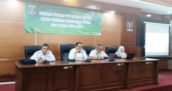 Distan Banten Perkuat Pengawasan, Sosialisasi Pupuk Bersubsidi 2026 untuk Cegah Penyimpangan