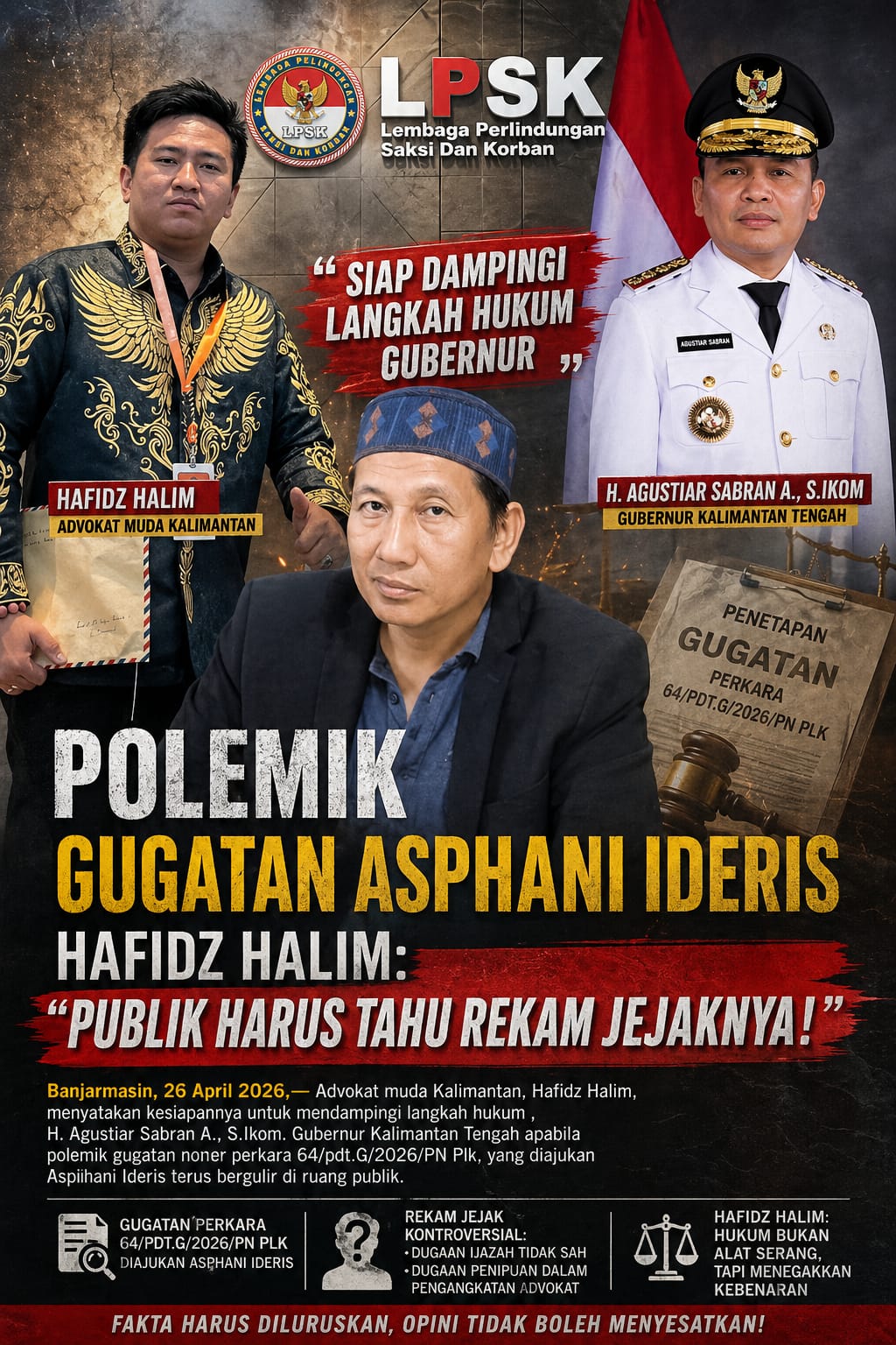 Langkah Hukum Berlanjut, Hafidz Halim Bersiap Laporkan Kasus ke Polda Kalteng