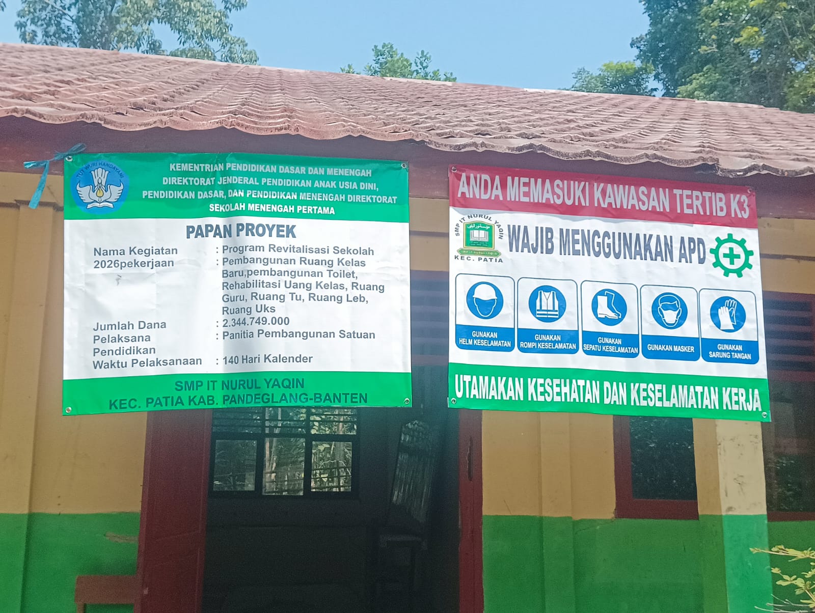 Diduga Lemah Pengawasan, Proyek Revitalisasi SMP IT NURUL YAQIN Patia Terus Jadi Sorotan