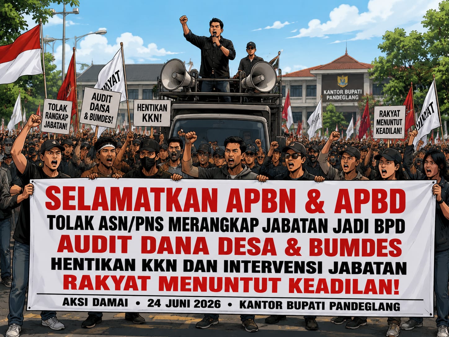 Aliansi Peduli Desa Tantang Pemkab Pandeglang Periksa ASN di BPD dan Audit Penggunaan Anggaran Desa