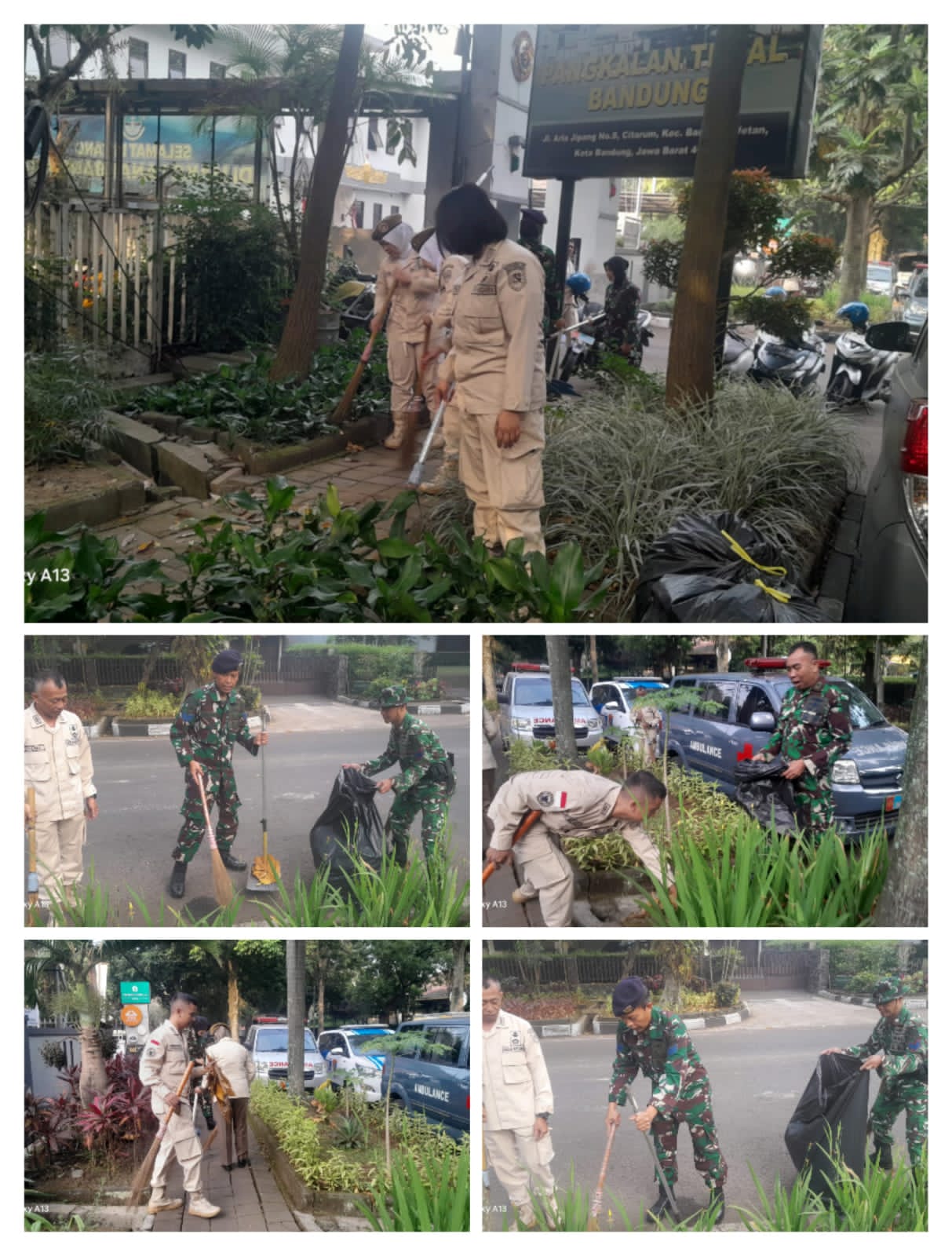 Kompak Solid Tanamkan Jiwa Gotong Royong, di Dalam Memperindah Lingkungan Kerja