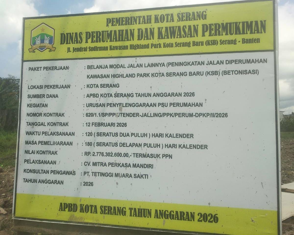 Aktivis muda Banten angkat Bicara adanya manfaat projek Betonisasi di lingkungan kota serang