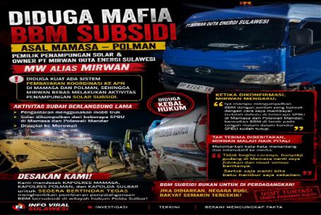 Usai Diberitakan, Owner PT Mirwan Duta Energi Sulawesi Diduga Ancam Jurnalis, Aparat Diminta Bertindak Tegas