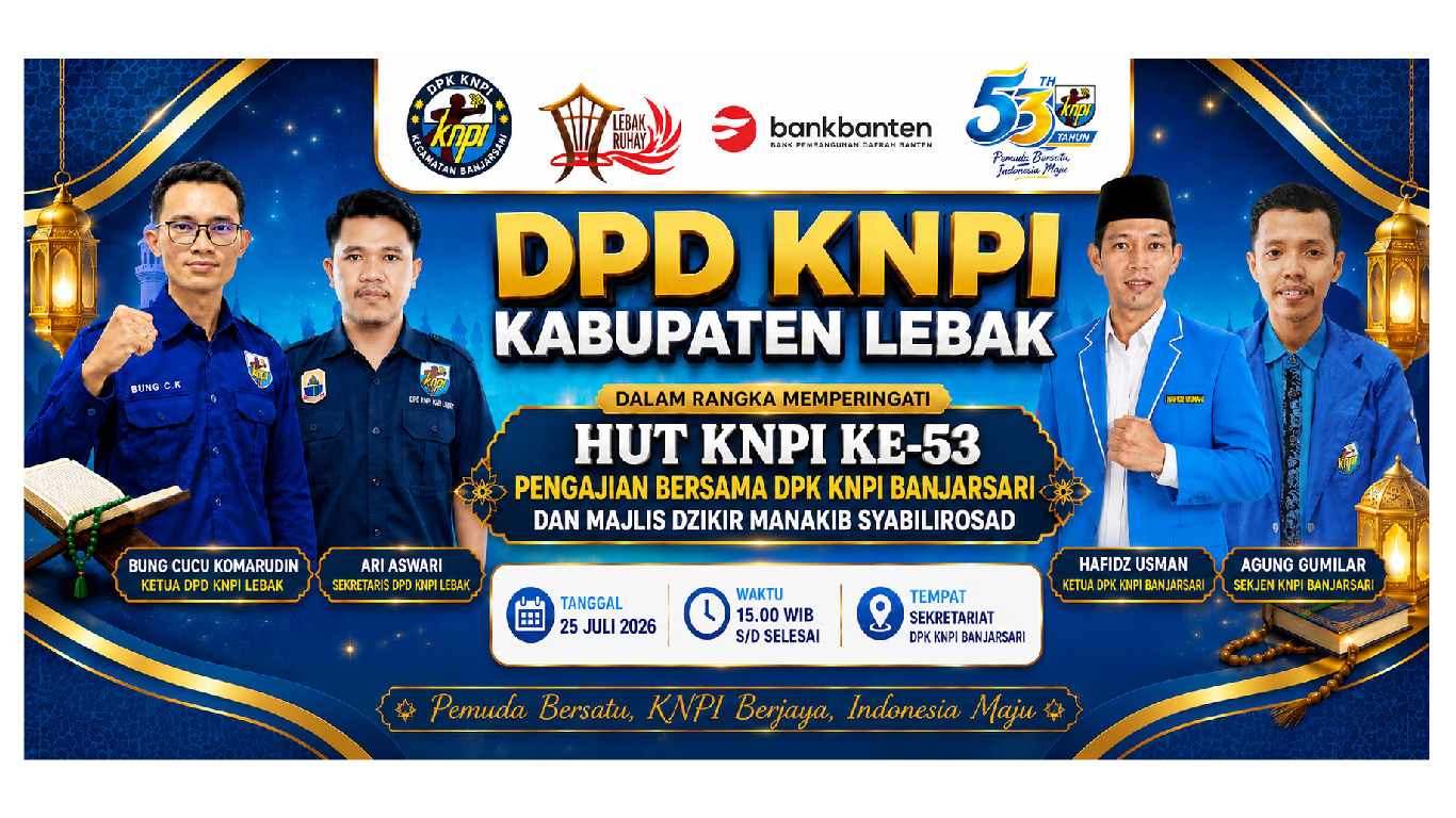 DPD KNPI Lebak dan DPK KNPI Banjarsari Peringati HUT KNPI ke-53 dengan Doa dan Dzikir Bersama