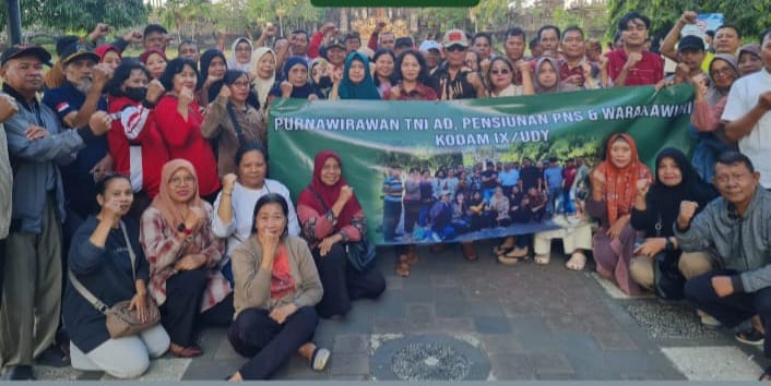 Purnawirawan TNI AD, PNS Purna Tugas, dan Warakawuri Kodam IX/Udayana Mohon Pengasihan ke Presiden Prabowo