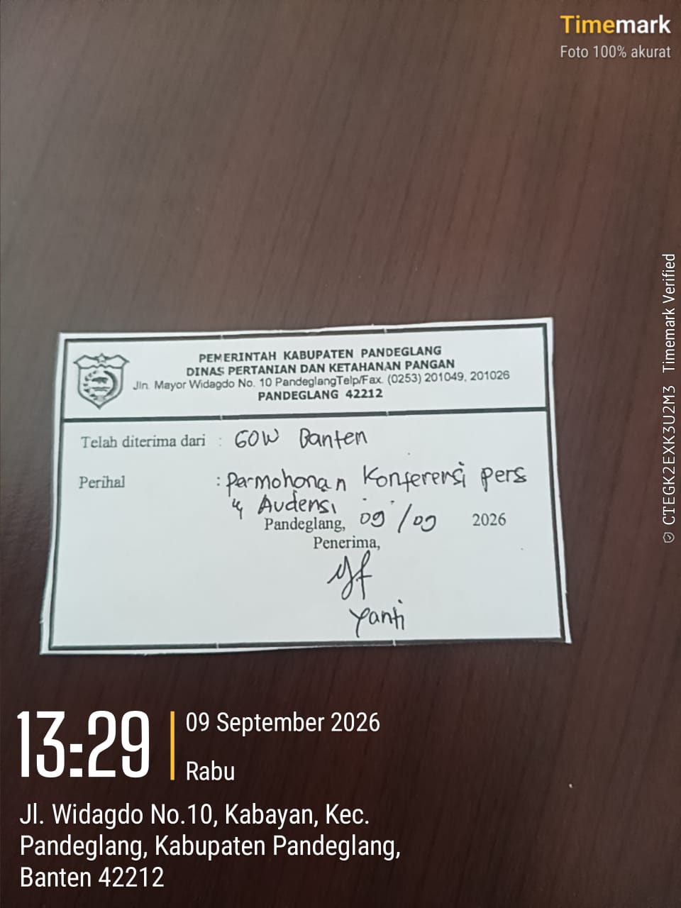 GOW-BANTEN Resmi Layangkan Surat Audiensi, Dugaan Polemik Traktor Bantuan Petani Akan Dibongkar Terang-Benderang