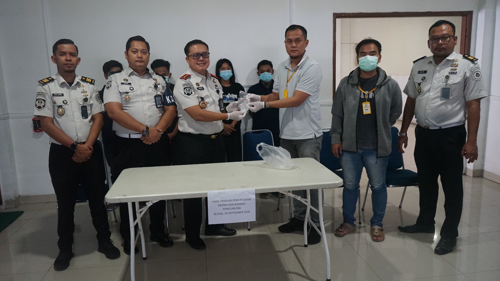 Lapas Cilegon Berhasil Gagalkan Penyelundupan Sabu dan Tembakau Gorila