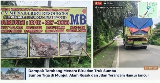 GOW-BANTEN BERSUARA KERAS! TRUK SUMBU TIGA DI MUNJUL DISOROT, KEPATUHAN MUATAN DAN KELAS JALAN WAJIB DIPERIKSA!